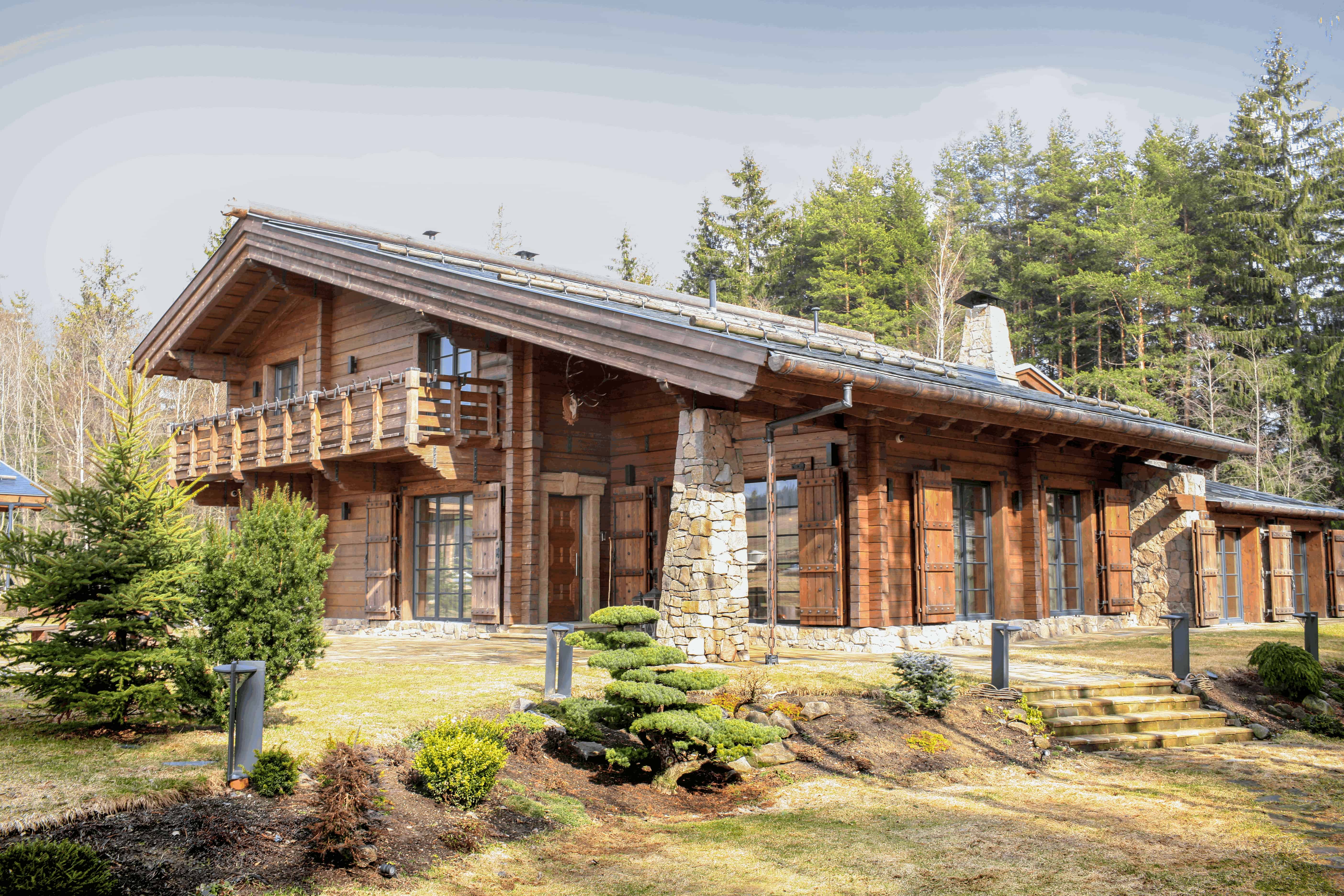 Alpská chata - exteriér